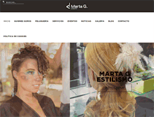 Tablet Screenshot of martag-estilismo.com
